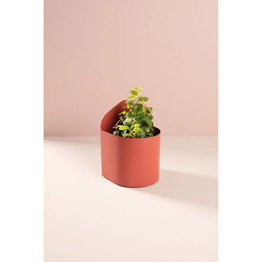 terracotta cachepot book holder